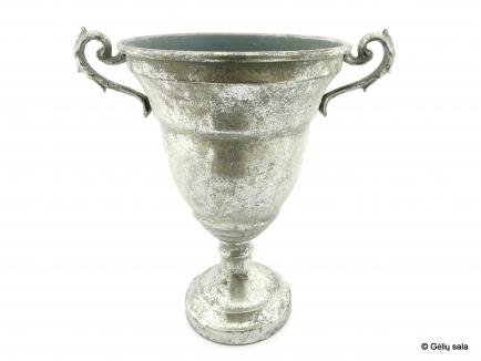 Metalinė vaza sidabrinė
