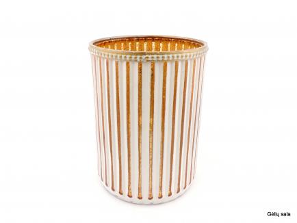 Glass Candle Holder White
